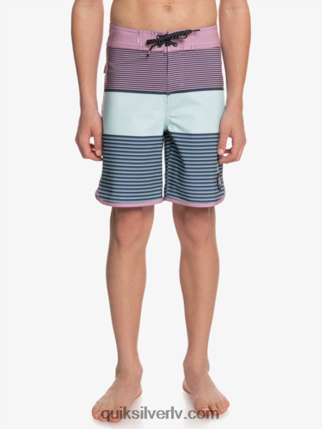 zēni Quiksilver 8-16 surfsilk tijuana yth 17 boardshort putekļaina orhideja 88064R2270