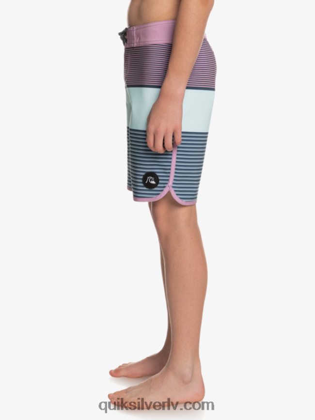 zēni Quiksilver 8-16 surfsilk tijuana yth 17 boardshort putekļaina orhideja 88064R2270
