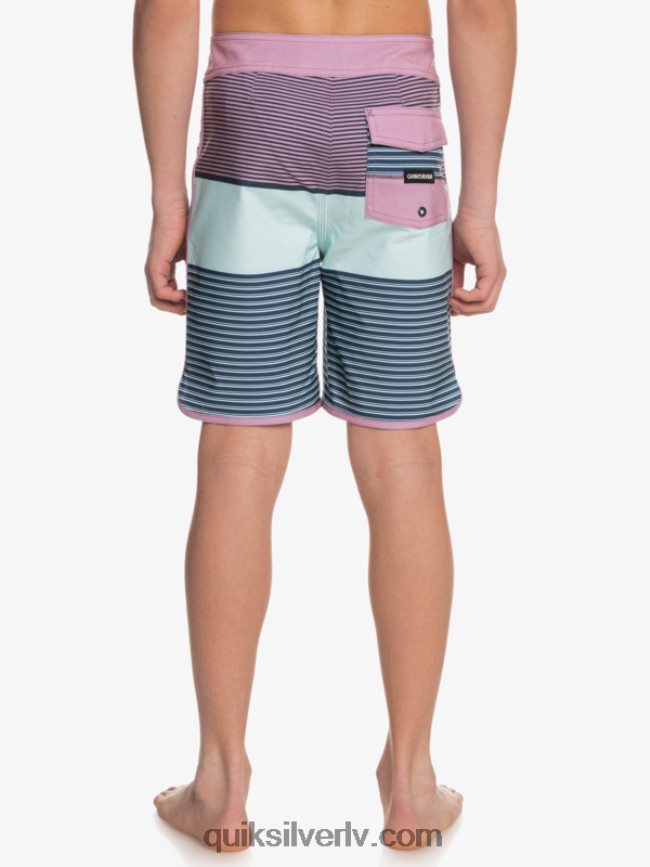 zēni Quiksilver 8-16 surfsilk tijuana yth 17 boardshort putekļaina orhideja 88064R2270