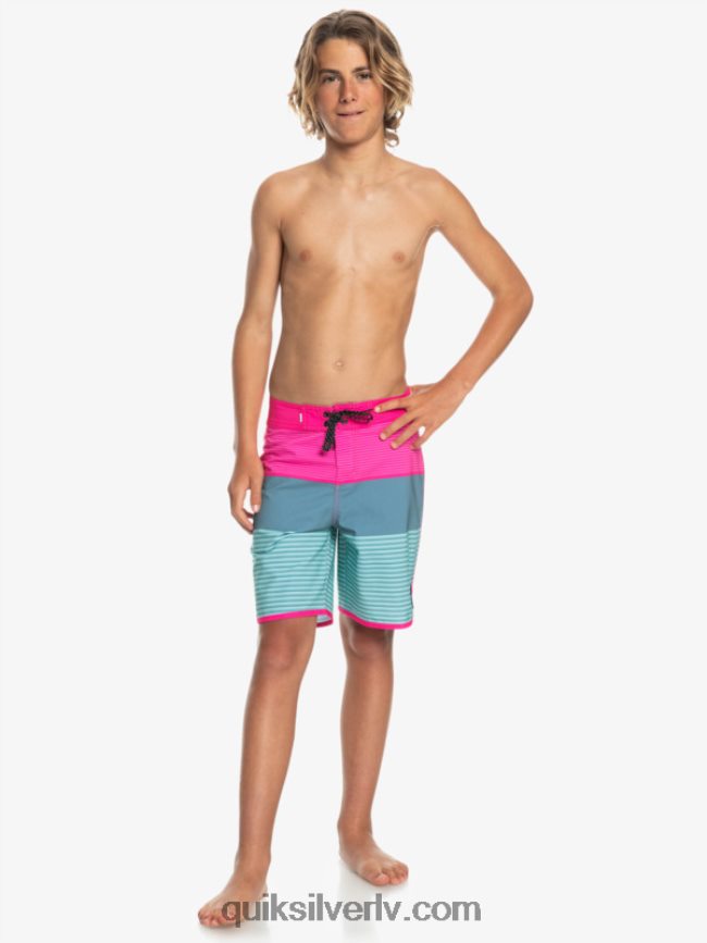zēni Quiksilver 8-16 surfsilk tijuana yth 17 boardshort rozā glo 88064R2268