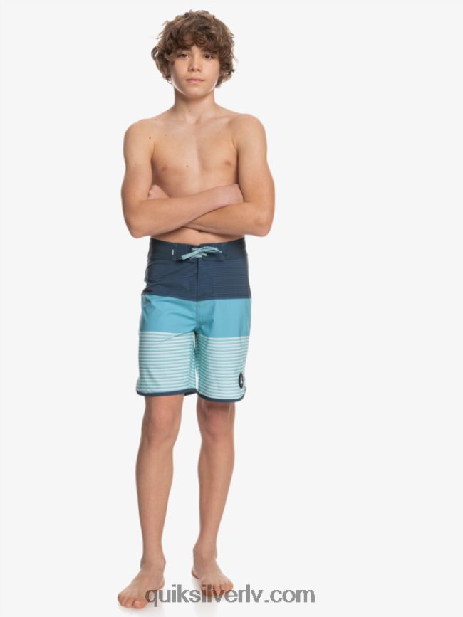 zēni Quiksilver 8-16 surfsilk tijuana yth 17 boardshort zīmotnes zilā krāsā 88064R2269