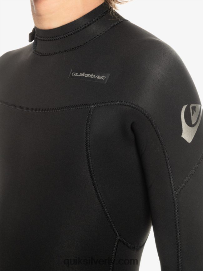 zēni Quiksilver 8-16 3/2mm ikdienas sesijas hidrotērps ar rāvējslēdzēju melns 88064R2224