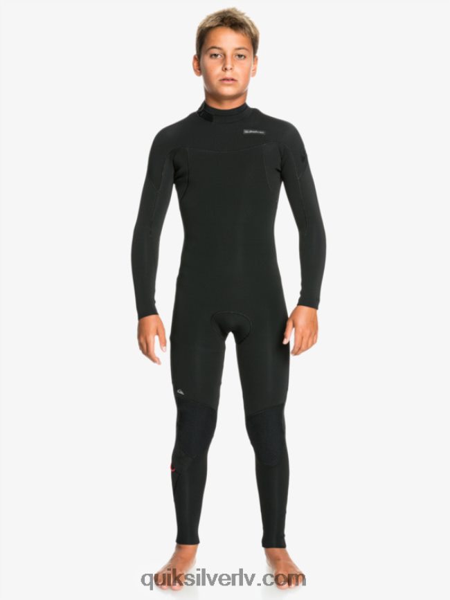 zēni Quiksilver 8-16 3/2mm sesijas l/sl fullsuit melns 88064R2194