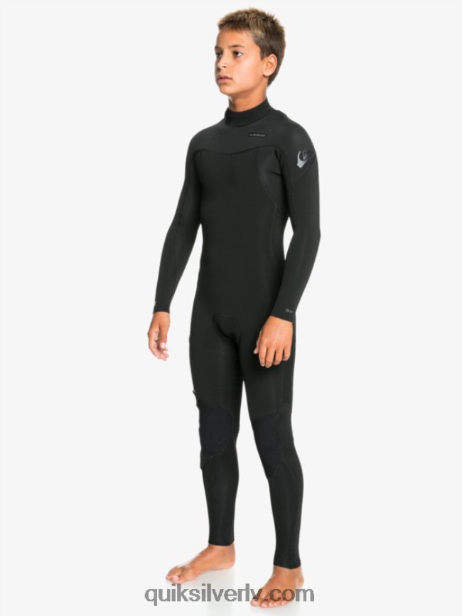 zēni Quiksilver 8-16 3/2mm sesijas l/sl fullsuit melns 88064R2194