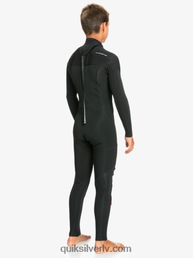zēni Quiksilver 8-16 3/2mm sesijas l/sl fullsuit melns 88064R2194