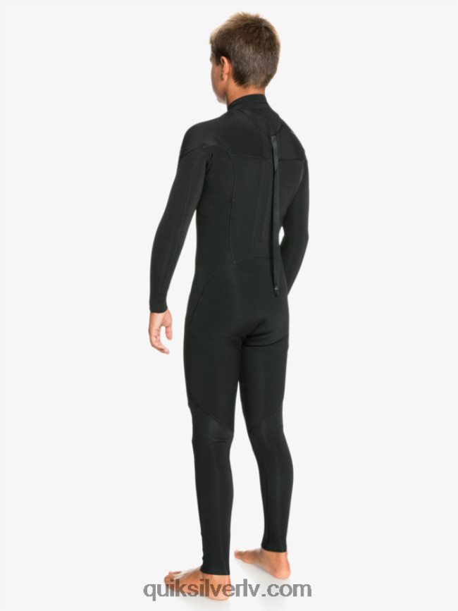zēni Quiksilver 8-16 3/2mm sesijas l/sl fullsuit melns 88064R2194