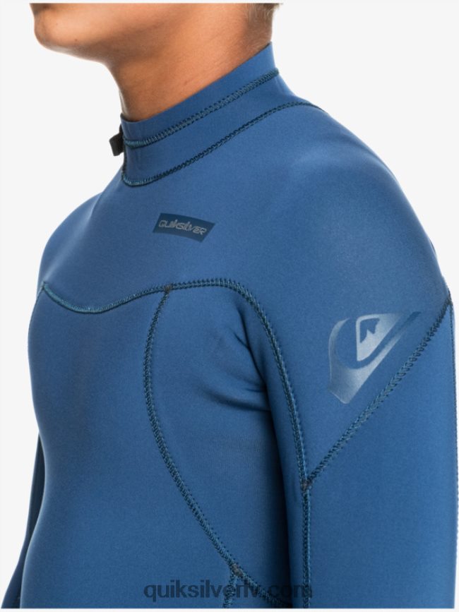 zēni Quiksilver 8-16 3/2mm sesijas l/sl fullsuit zīmotnes zilā krāsā 88064R2195