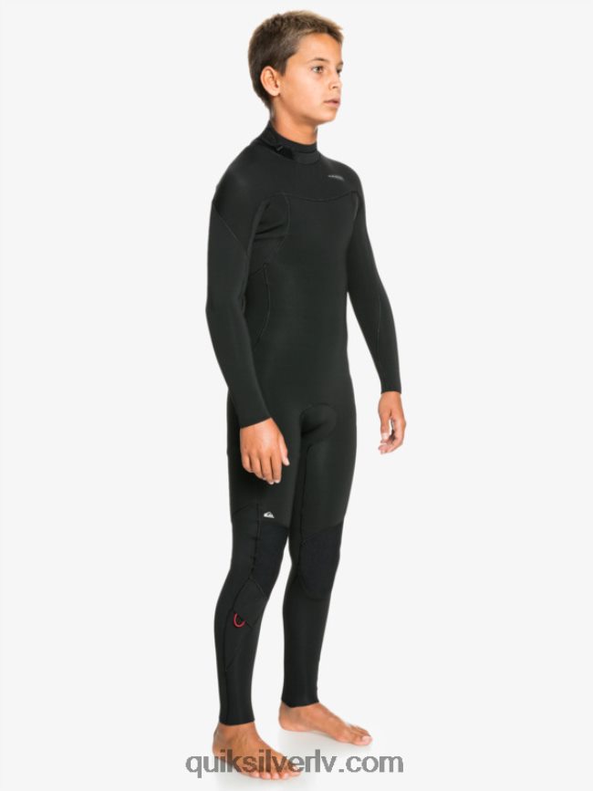 zēni Quiksilver 8-16 4/3mm sesijas l/sl fullsuit melns 88064R2188