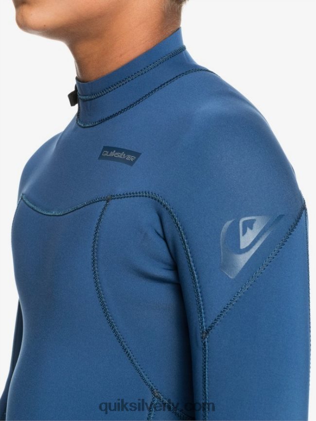 zēni Quiksilver 8-16 4/3mm sesijas l/sl fullsuit zīmotnes zilā krāsā 88064R2189