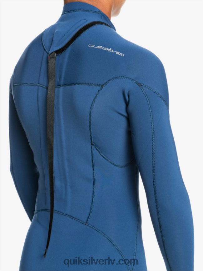 zēni Quiksilver 8-16 4/3mm sesijas l/sl fullsuit zīmotnes zilā krāsā 88064R2189