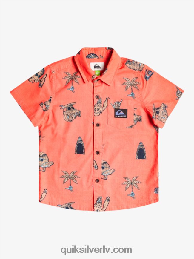 zēni Quiksilver 2-7 nono surfday krekls svaigs lasis nono surfday boy 88064R2130