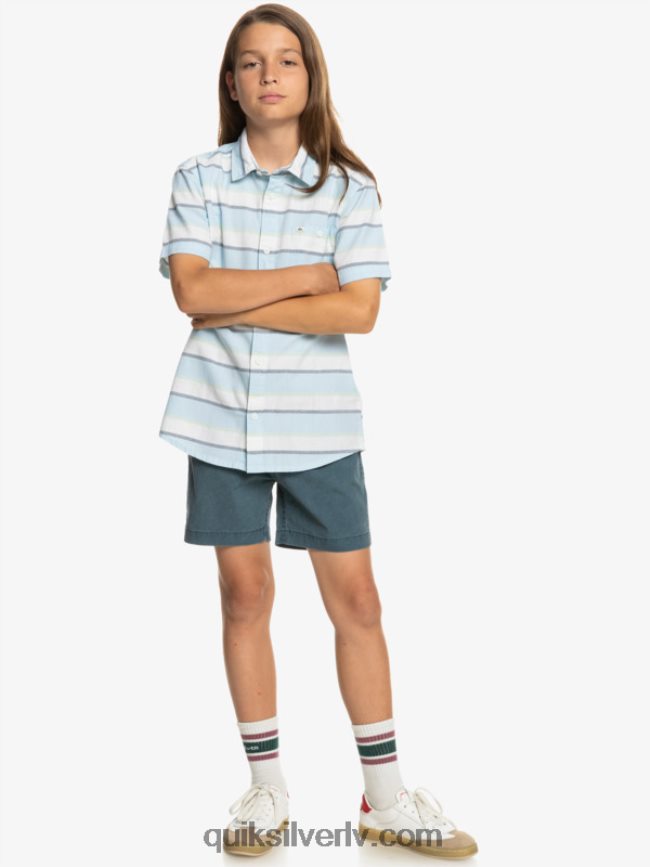 zēni Quiksilver 8-16 cali saullēkta krekls Baltais Kali saullēkts 231 88064R2158
