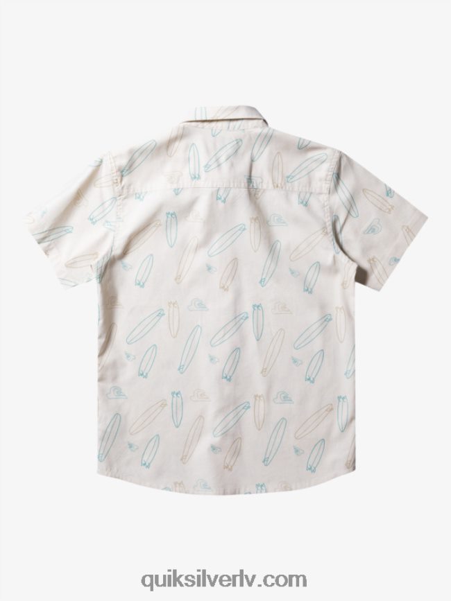 zēni Quiksilver kur ir mans valdes krekls ar īsām piedurknēm bērzs kur mans dēlis 88064R2008