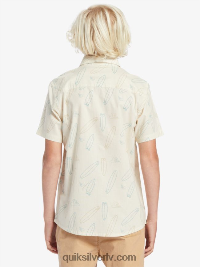 zēni Quiksilver kur ir mans valdes krekls ar īsām piedurknēm bērzs kur mans dēlis 88064R2008