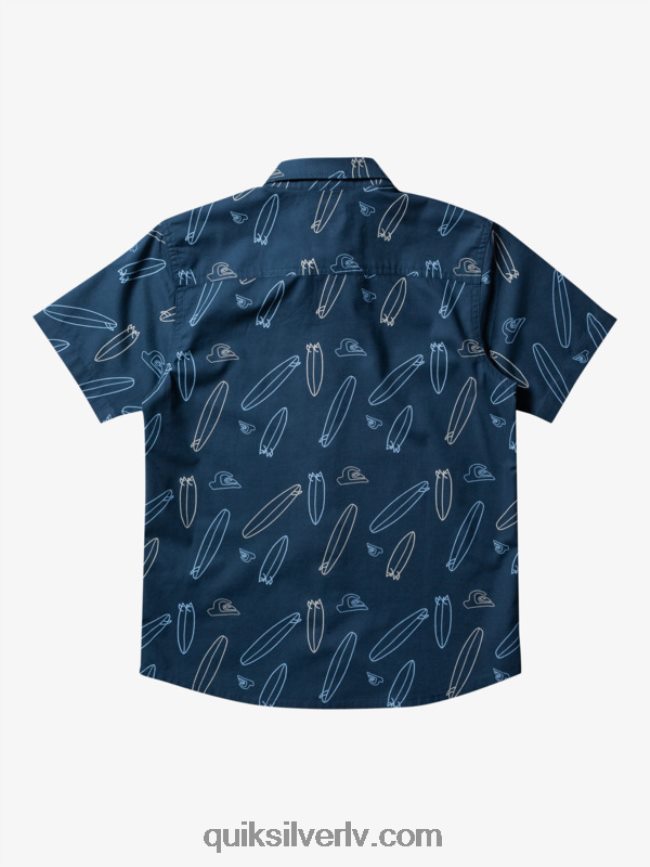 zēni Quiksilver kur ir mans valdes krekls ar īsām piedurknēm pusnakts flote, kur atrodas mans dēlis 88064R2009
