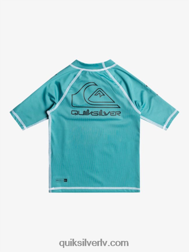 zēni Quiksilver 2-7 tūrē ar īsām piedurknēm upf 50 rashguard Bretaņas zilā 88064R2115