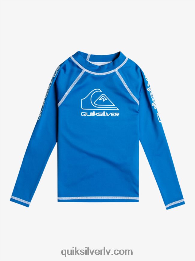 zēni Quiksilver 2-7 turnejā ar garām piedurknēm upf 50 rashguard snorkel zils 88064R2219