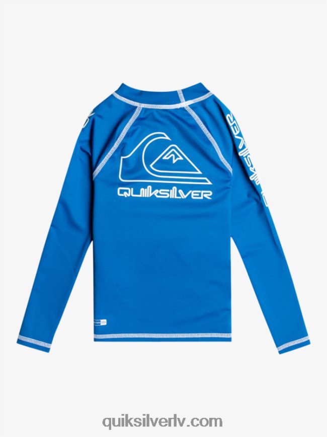 zēni Quiksilver 2-7 turnejā ar garām piedurknēm upf 50 rashguard snorkel zils 88064R2219