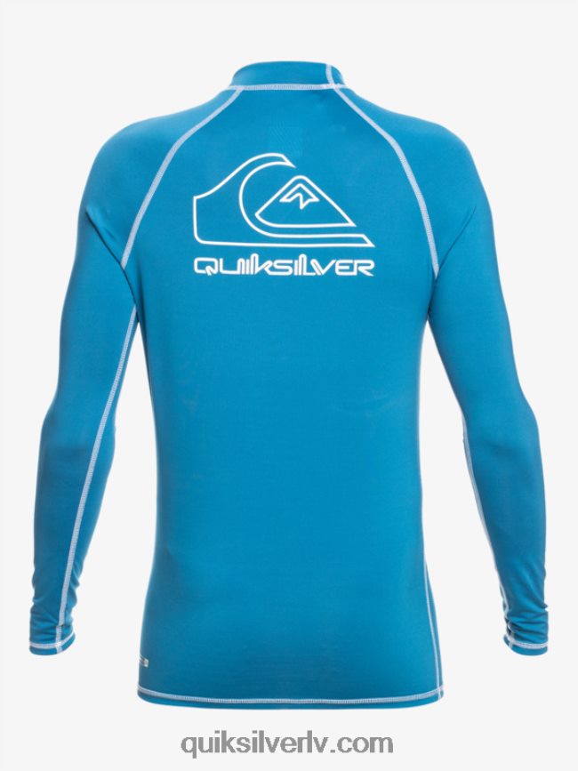 zēni Quiksilver 2-7 turnejā ar garām piedurknēm upf 50 rashguard vallarta zila 88064R2222