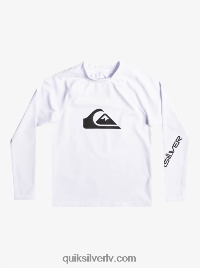 zēni Quiksilver 2-7 visu laiku ls l/sl surf tee balts 88064R2073