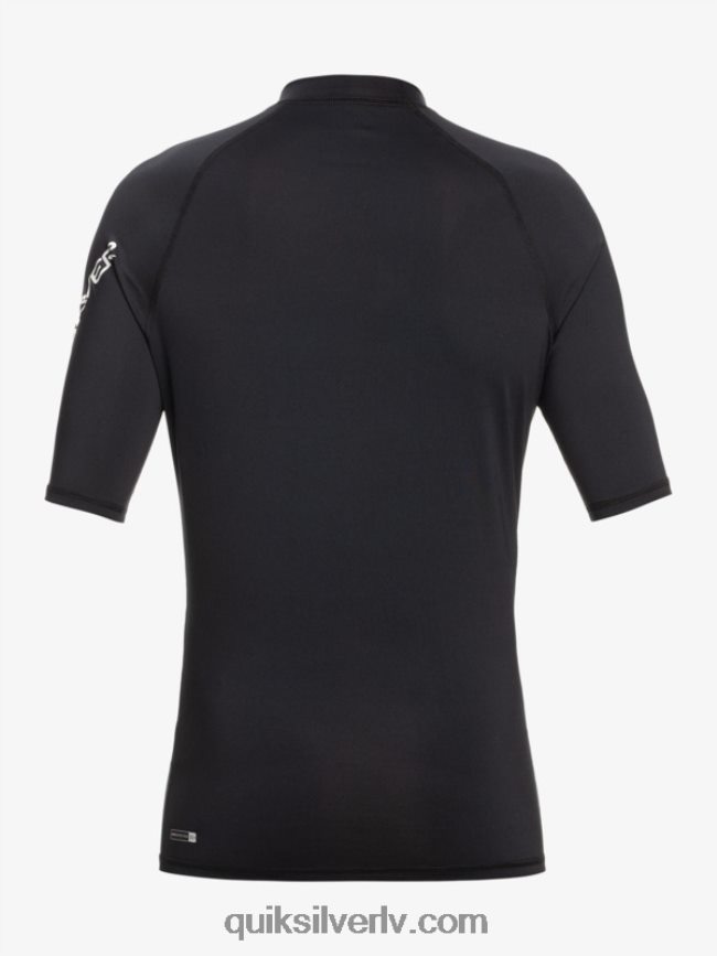 zēni Quiksilver 2-7 visu laiku īsām piedurknēm upf 50 rashguard melns 88064R2127