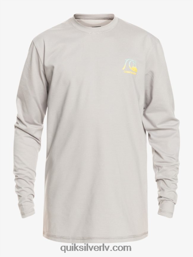 zēni Quiksilver 8-16 heritage viršu krekls ar garām piedurknēm upf 50 sērfošanas krekls slapjš virši 88064R2202