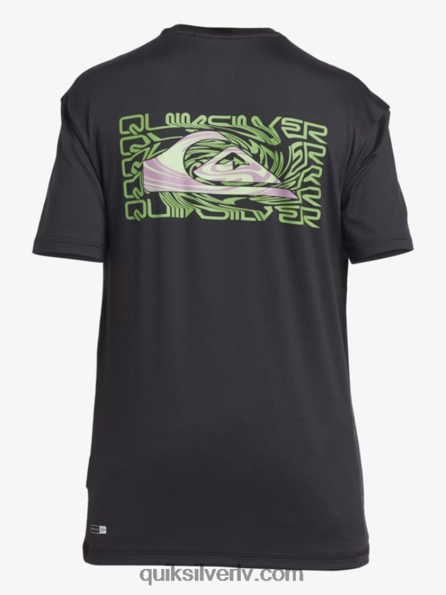 zēni Quiksilver 8-16 mix sesijas upf 50 īsām piedurknēm sērfošanas tee asfalts 88064R2012