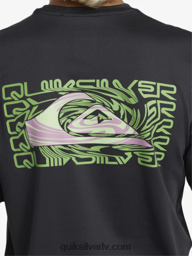 zēni Quiksilver 8-16 mix sesijas upf 50 īsām piedurknēm sērfošanas tee asfalts 88064R2012