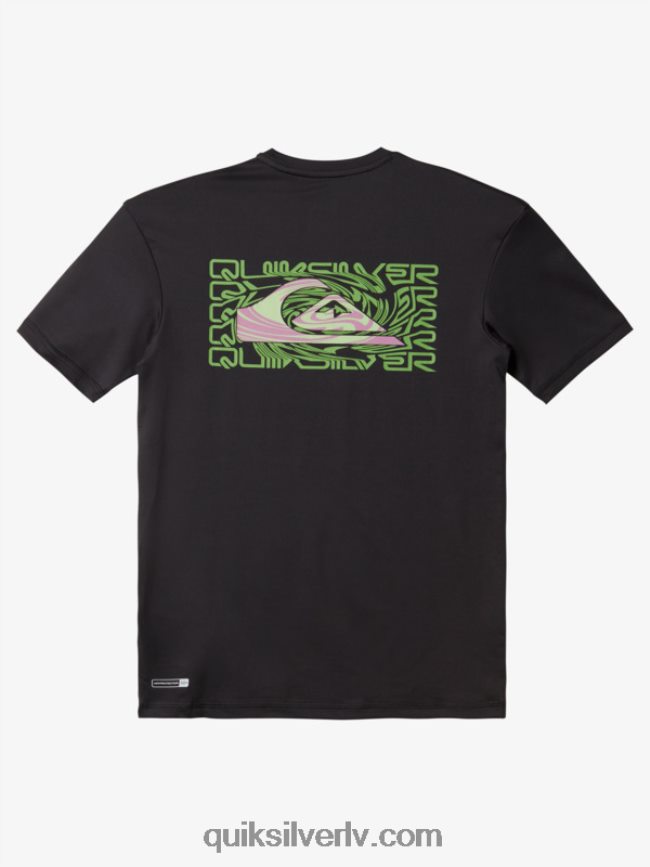zēni Quiksilver 8-16 mix sesijas upf 50 īsām piedurknēm sērfošanas tee asfalts 88064R2012