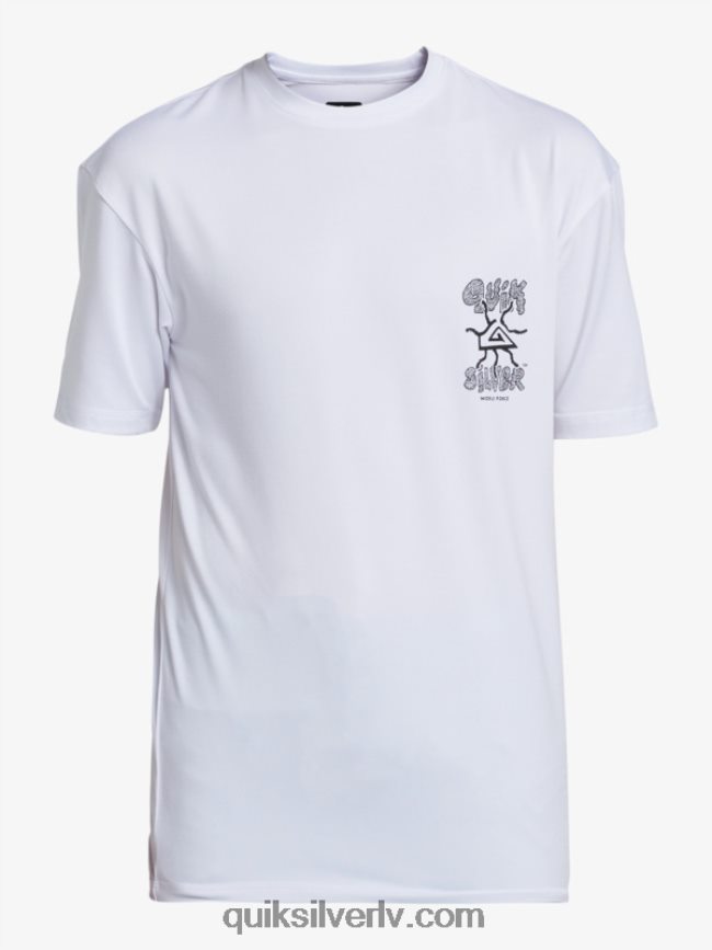 zēni Quiksilver 8-16 mix sesijas upf 50 īsām piedurknēm sērfošanas tee balts 88064R2017
