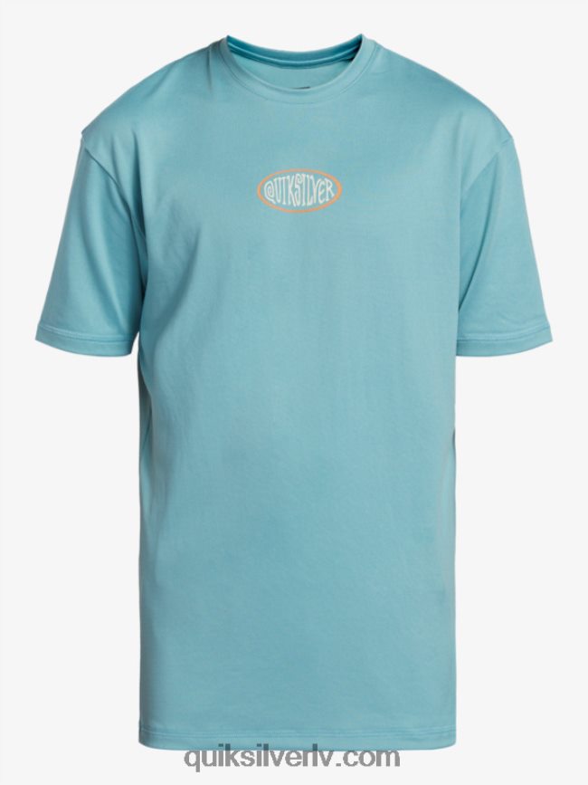 zēni Quiksilver 8-16 mix sesijas upf 50 īsām piedurknēm sērfošanas tee kameja zils 88064R2013