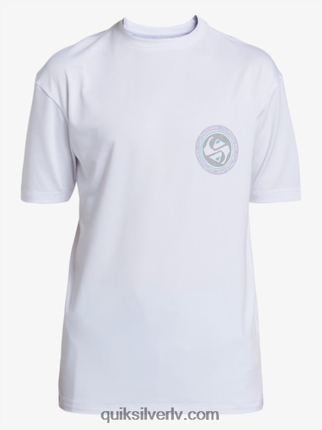 zēni Quiksilver 8-16 mix sesijas upf 50 īsām piedurknēm sērfošanas tee sniegbalts 88064R2014