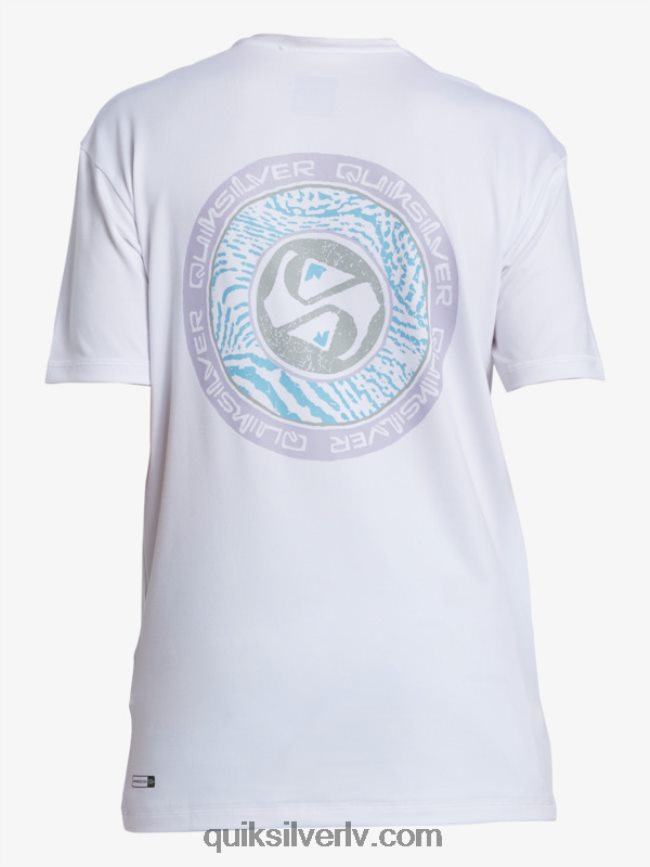 zēni Quiksilver 8-16 mix sesijas upf 50 īsām piedurknēm sērfošanas tee sniegbalts 88064R2014