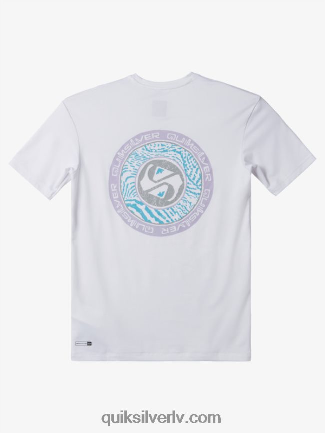 zēni Quiksilver 8-16 mix sesijas upf 50 īsām piedurknēm sērfošanas tee sniegbalts 88064R2014