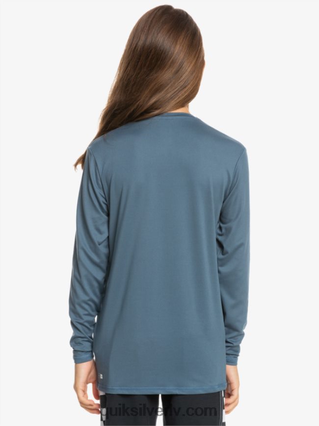 zēni Quiksilver 8-16 solid streak ls jauniešu l/sl surf tee jūra 88064R2121