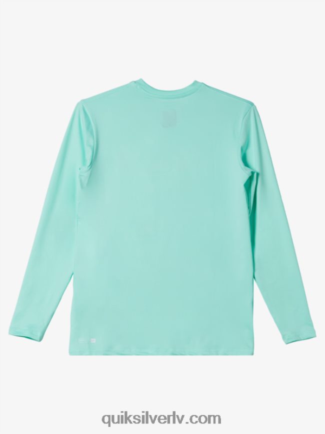 zēni Quiksilver 8-16 solid streak ls jauniešu l/sl surf tee pludmales stikls 88064R2120