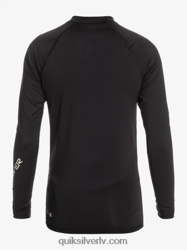 zēni Quiksilver 8-16 visu laiku ls jauniešu l/sl surf tee melns 88064R2097