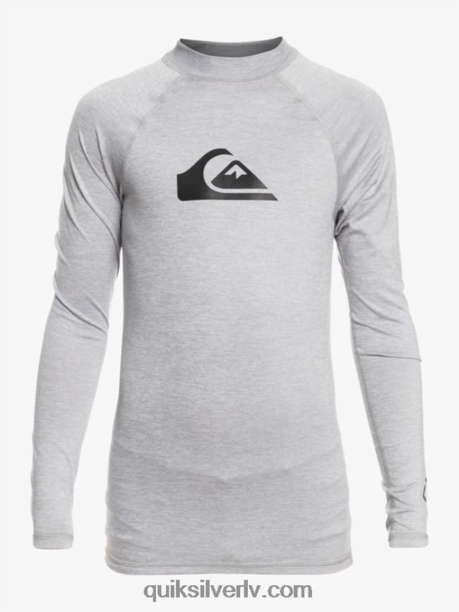 zēni Quiksilver 8-16 visu laiku ls jauniešu l/sl surf tee slapjš virši 88064R2096