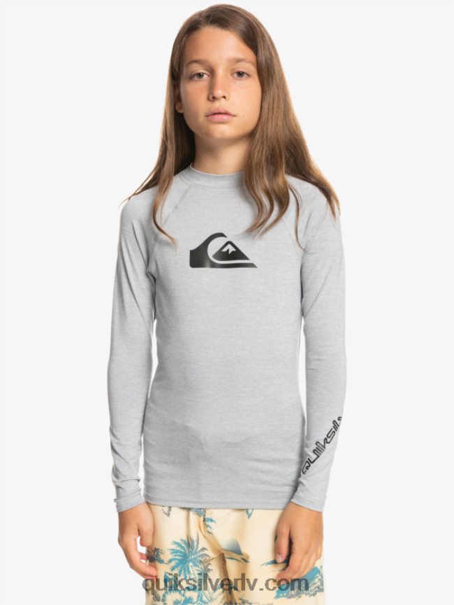 zēni Quiksilver 8-16 visu laiku ls jauniešu l/sl surf tee slapjš virši 88064R2096