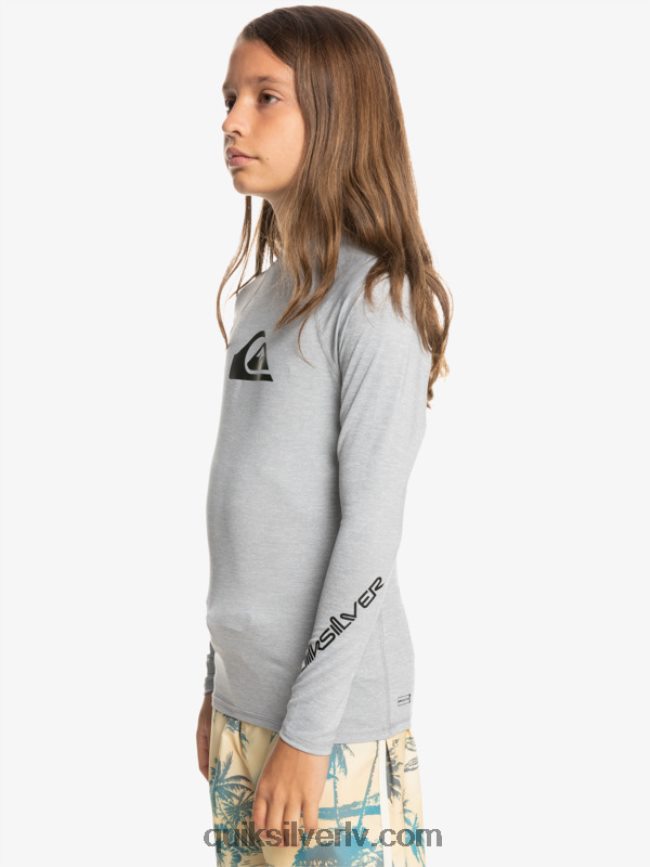 zēni Quiksilver 8-16 visu laiku ls jauniešu l/sl surf tee slapjš virši 88064R2096