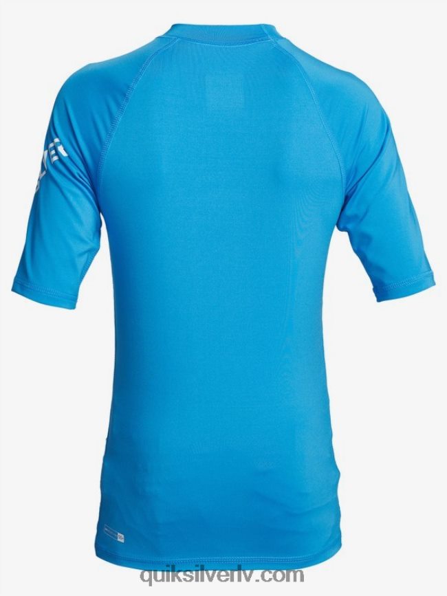 zēni Quiksilver 8-16 visu laiku īsām piedurknēm upf 50 rashguard blāvs 88064R2244