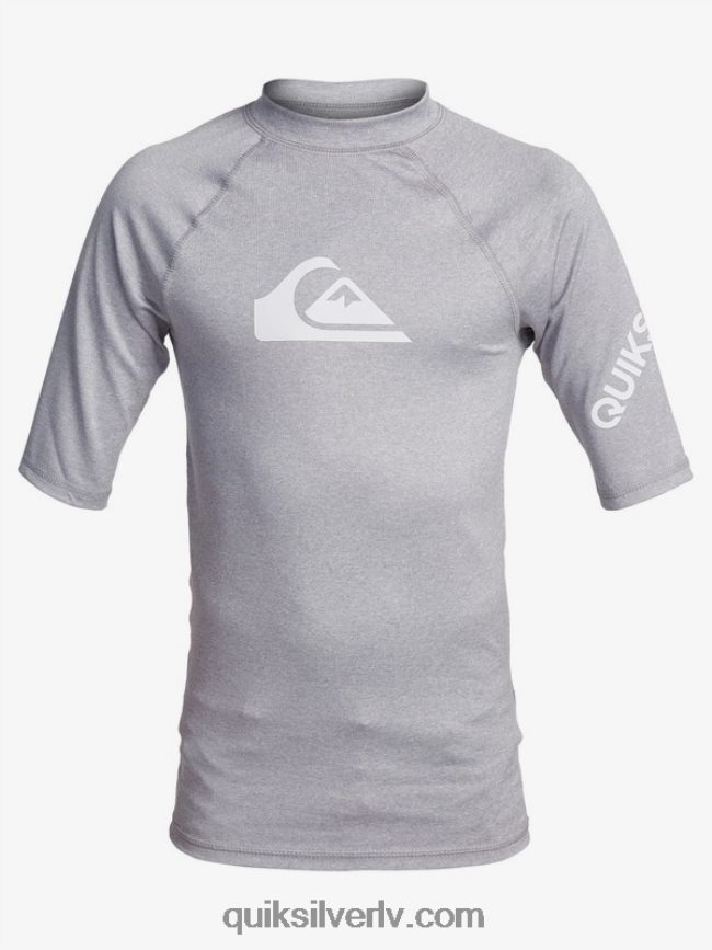 zēni Quiksilver 8-16 visu laiku īsām piedurknēm upf 50 rashguard slapjš virši 88064R2246