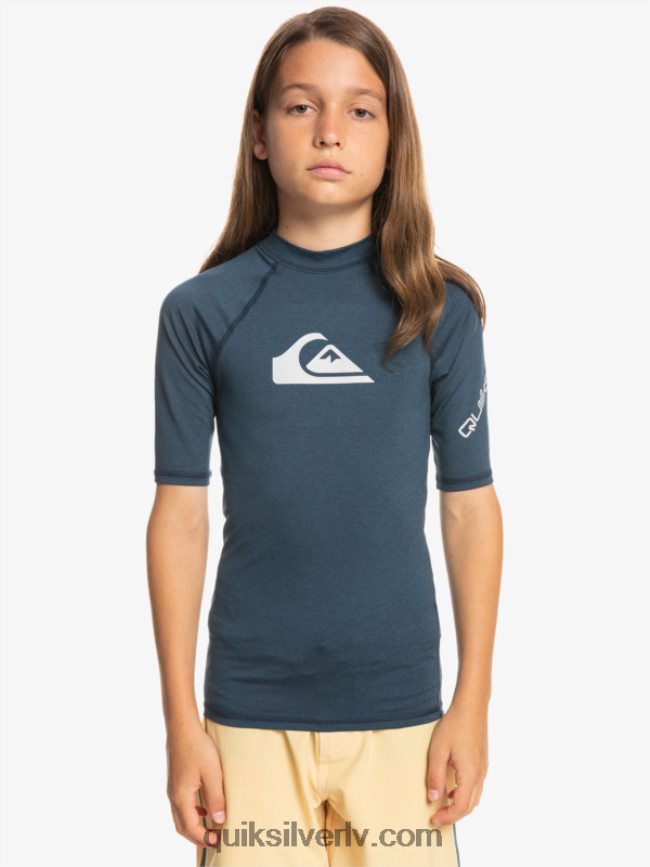 zēni Quiksilver 8-16 visu laiku ss jauniešu s/sl surf tee jūras žakete virši 88064R2061