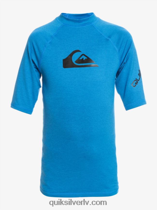 zēni Quiksilver 8-16 visu laiku ss jauniešu s/sl surf tee snorkel zils virši 88064R2063