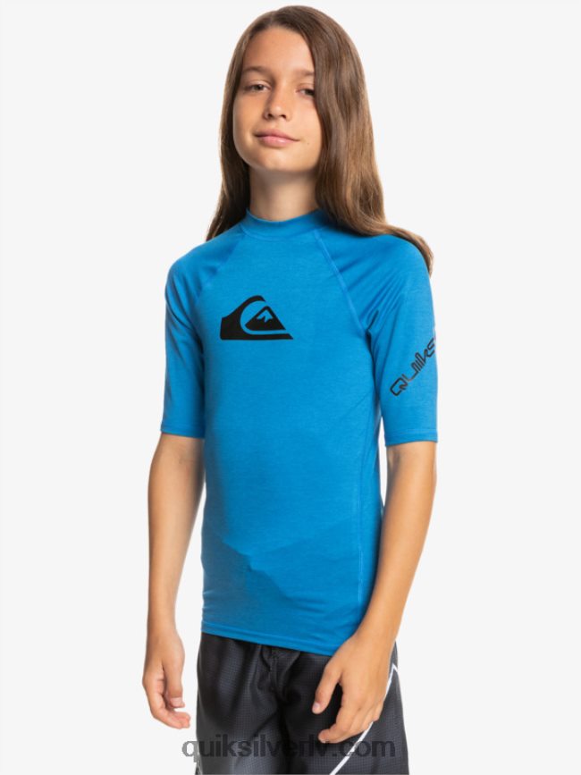 zēni Quiksilver 8-16 visu laiku ss jauniešu s/sl surf tee snorkel zils virši 88064R2063