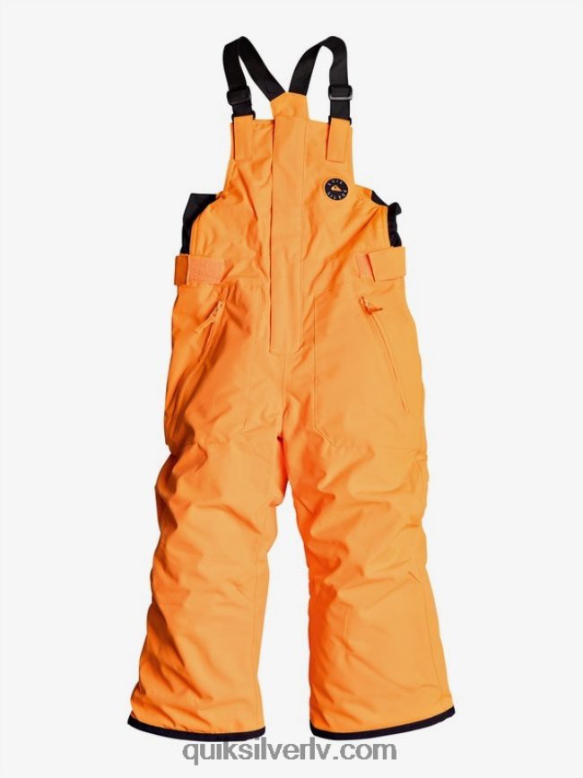 zēni Quiksilver 2-7 boogie izolētas oranžas sniega bikses šokējoši oranžs 88064R2295
