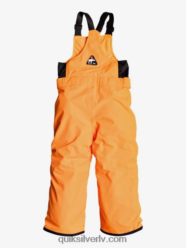zēni Quiksilver 2-7 boogie izolētas oranžas sniega bikses šokējoši oranžs 88064R2295