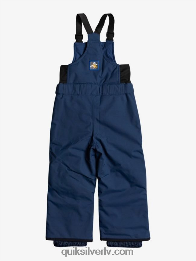 zēni Quiksilver 2-7 boogie izolētas tumši zilas sniega bikses zīmotnes zilā krāsā 88064R2296