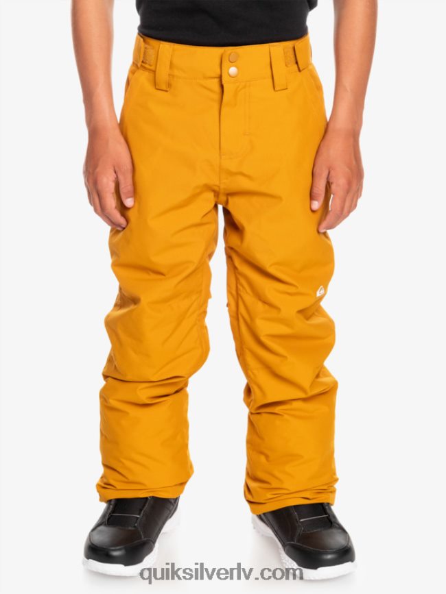 zēni Quiksilver 8-16 manta sniega bikses smiltsērkšķu brūns 88064R2293