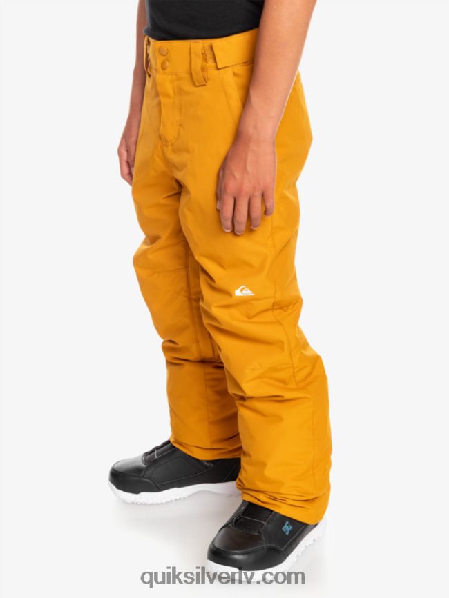 zēni Quiksilver 8-16 manta sniega bikses smiltsērkšķu brūns 88064R2293